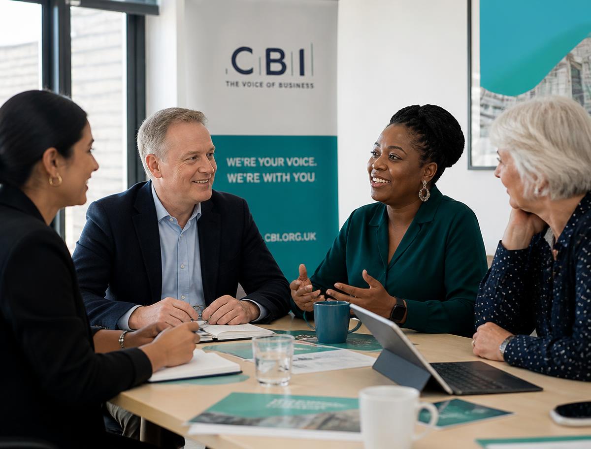 Trade and business organisation representatives in a partnership discussion